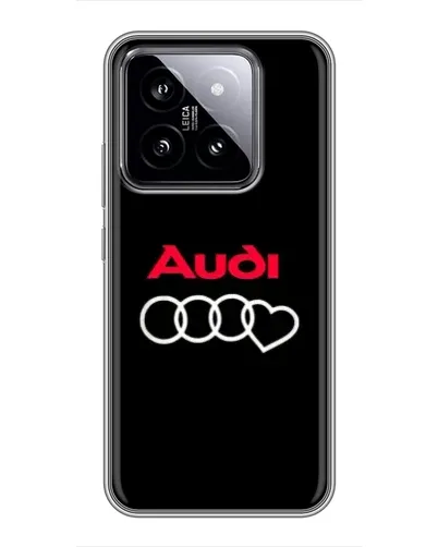 Чохол для Xiaomi 14 з картинкою «Логотип Audi Heart»
