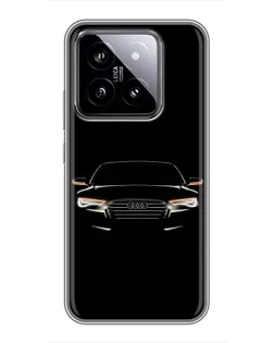 Чохол для Xiaomi 14 з картинкою «Audi — нічний контур»
