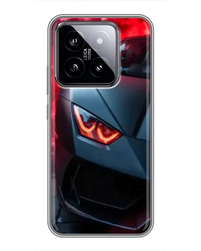 Чехол для Xiaomi 14 с картинкой «Lamborghini красное сияние»