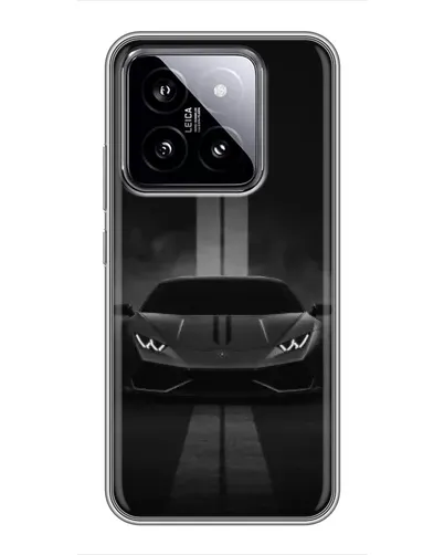 Чехол для Xiaomi 14 с картинкой «Lamborghini симметрия дорог»
