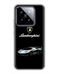 Чехол для Xiaomi 14 с картинкой «Логотип Lamborghini классика»
