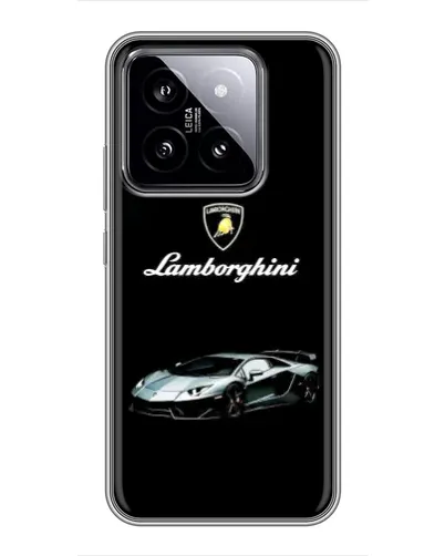 Чехол для Xiaomi 14 с картинкой «Логотип Lamborghini классика»
