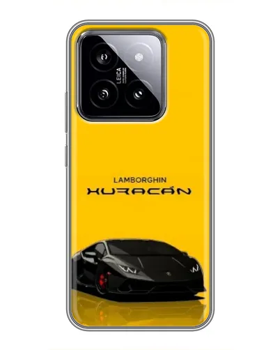 Чехол для Xiaomi 14 с картинкой «Lamborghini Huracan черный»