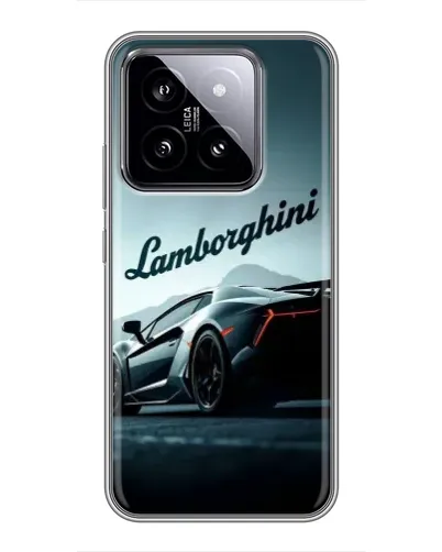 Чехол для Xiaomi 14 с картинкой «Классическая надпись Lamborghini»