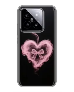 Чохол для Xiaomi 14 з картинкою «Димчасте серце» Чохол для Xiaomi 14 з картинкою «Димчасте серце»