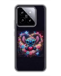 Чохол для Xiaomi 14 з картинкою «Stitch у квітах» Чохол для Xiaomi 14 з картинкою «Stitch у квітах»