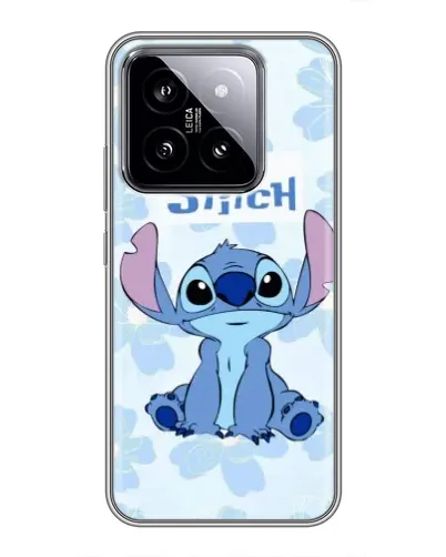 Чохол для Xiaomi 14 з картинкою «Stitch серед квітів»