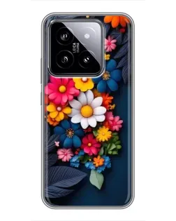 Чохол для Xiaomi 14 з картинкою «Квіткова феєрія» Чохол для Xiaomi 14 з картинкою «Квіткова феєрія»