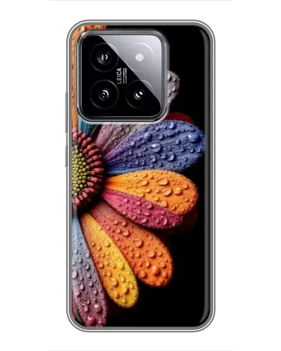 Чохол для Xiaomi 14 з картинкою «Райдужна квітка»
