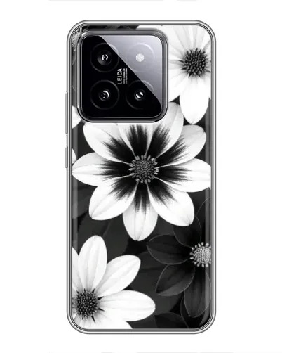 Чохол для Xiaomi 14 з картинкою «Монохромні айстри»