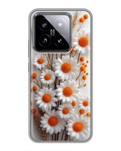 Чохол для Xiaomi 14 з картинкою «Білі сухоцвіти»