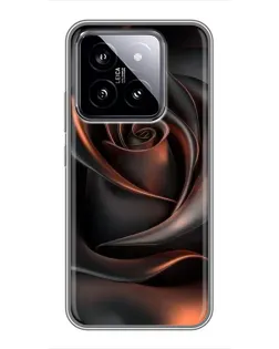 Чохол для Xiaomi 14 з картинкою «Шовкова чорна троянда» Чохол для Xiaomi 14 з картинкою «Шовкова чорна троянда»