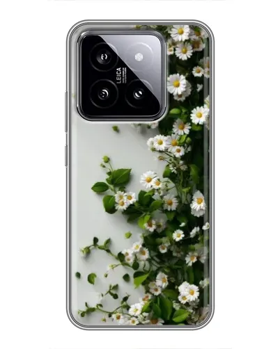Чохол для Xiaomi 14 з картинкою «Гілка дрібних білих квітів»