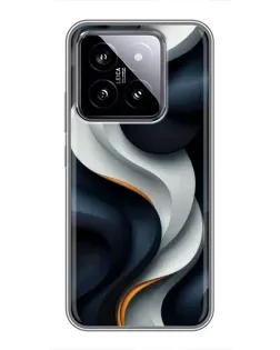 Чохол для Xiaomi 14 з картинкою «Об'ємні чорно-білі стрічки» Чохол для Xiaomi 14 з картинкою «Об'ємні чорно-білі стрічки»