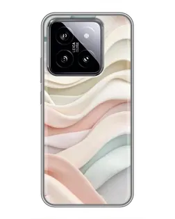 Чохол для Xiaomi 14 з картинкою «Пастельні ніжні хвилі»