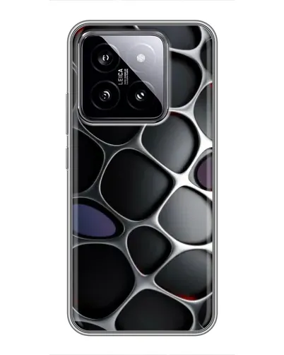Чохол для Xiaomi 14 з картинкою «Об'ємна темна решітка» Чохол для Xiaomi 14 з картинкою «Об'ємна темна решітка»