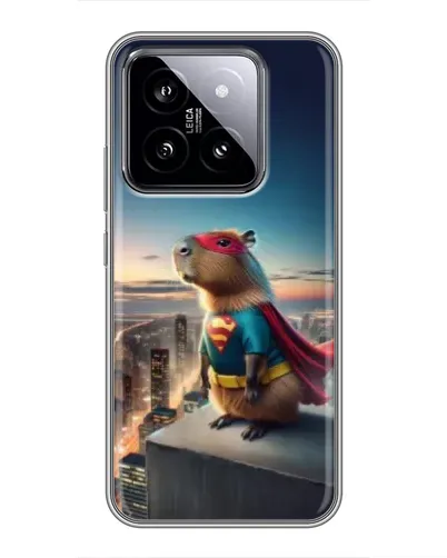 Чохол для Xiaomi 14 з картинкою «Капі-мен супергерой» Чохол для Xiaomi 14 з картинкою «Капі-мен супергерой»