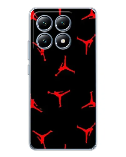 Чехол для Xiaomi 14T Pro с картинкой «Jordan Red Pattern»