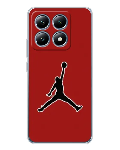 Чехол для Xiaomi 14T Pro с картинкой «Jordan Red Back»