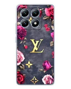 Чехол для Xiaomi 14T Pro с картинкой «Цветочный Louis Vuitton»
