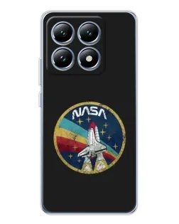 Чехол для Xiaomi 14T Pro с картинкой «NASA — эмблема миссии»