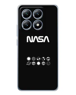 Чехол для Xiaomi 14T Pro с картинкой «NASA — технический принт»