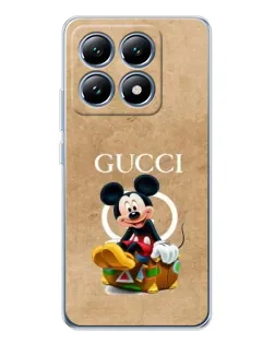 Чохол для Xiaomi 14T Pro з картинкою «Міккі Маус Gucci — крафт»