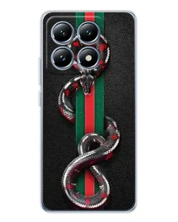 Чохол для Xiaomi 14T Pro з картинкою «Gucci — змія на смузі»