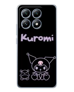 Чехол для Xiaomi 14T Pro с картинкой «Kuromi — черный минимализм» Чехол для Xiaomi 14T Pro с картинкой «Kuromi — черный минимализм»