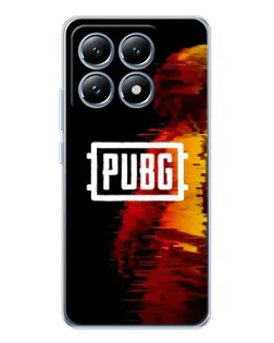 Чехол для Xiaomi 14T Pro с картинкой «Яркий логотип PUBG»