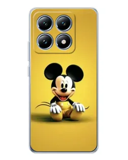 Чехол для Xiaomi 14T Pro с картинкой «Микки на желтом»