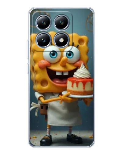 Чехол для Xiaomi 14T Pro с картинкой «Повар Спанч Боб»