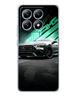 Чехол для Xiaomi 14T Pro с картинкой «Темный Mercedes AMG»