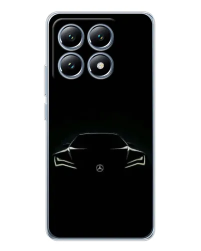 Чехол для Xiaomi 14T Pro с картинкой «Mercedes — силуэт авто» Чехол для Xiaomi 14T Pro с картинкой «Mercedes — силуэт авто»