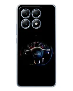 Чохол для Xiaomi 14T Pro з картинкою «Салон Audi — кермо» Чохол для Xiaomi 14T Pro з картинкою «Салон Audi — кермо»