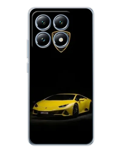 Чехол для Xiaomi 14T Pro с картинкой «Lamborghini желтый акцент»