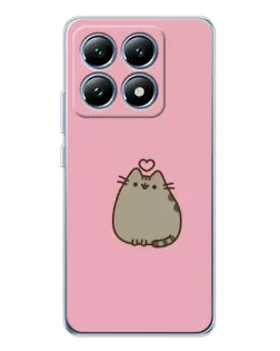 Чохол для Xiaomi 14T Pro з картинкою «Pusheen серце» Чохол для Xiaomi 14T Pro з картинкою «Pusheen серце»