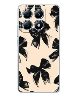 Чохол для Xiaomi 14T Pro з картинкою «Патерн чорні банти» Чохол для Xiaomi 14T Pro з картинкою «Патерн чорні банти»