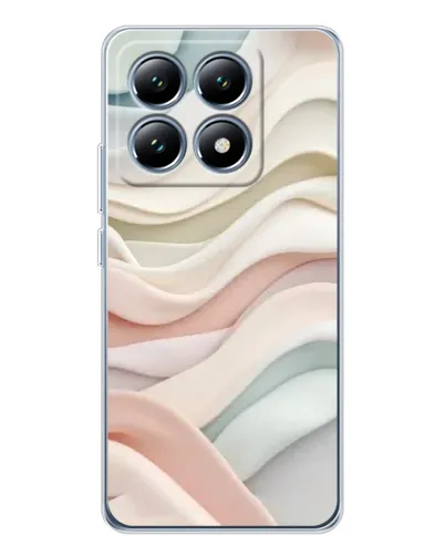 Чехол для Xiaomi 14T Pro с картинкой «Пастельные нежные волны»