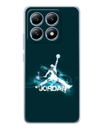 Чехол для Xiaomi 14T с картинкой «Jordan Blue Fire»