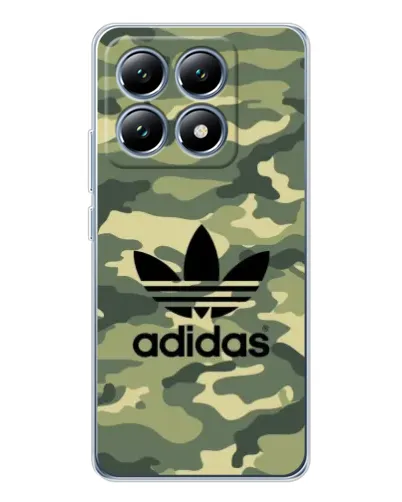 Чехол для Xiaomi 14T с картинкой «Милитари стиль Adidas»