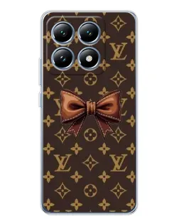 Чехол для Xiaomi 14T с картинкой «LV с бантом»