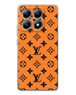 Чехол для Xiaomi 14T с картинкой «Оранжевый стиль LV»