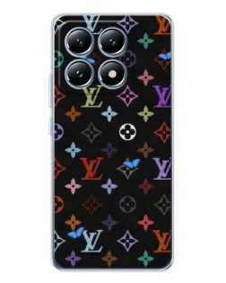 Чехол для Xiaomi 14T с картинкой «Цветная монограмма LV»