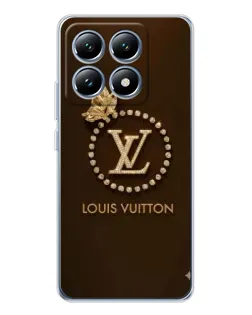 Чехол для Xiaomi 14T с картинкой «LV — золотая печать»