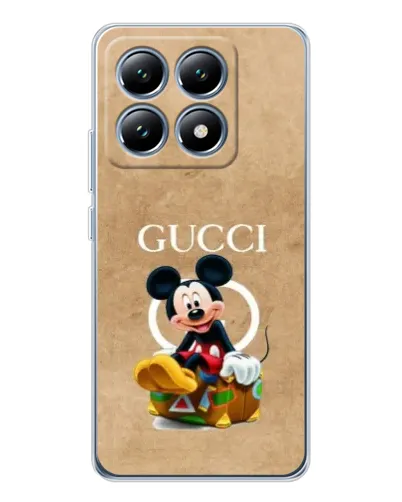 Чохол для Xiaomi 14T з картинкою «Міккі Маус Gucci — крафт»