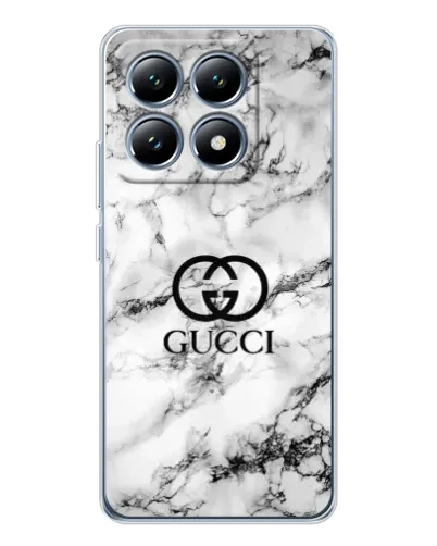 Чохол для Xiaomi 14T з картинкою «Gucci — мармуровий шик»