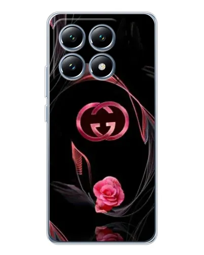 Чохол для Xiaomi 14T з картинкою «Gucci — неонова троянда»