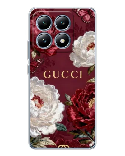 Чехол для Xiaomi 14T с картинкой «Gucci — бордовые розы» Чехол для Xiaomi 14T с картинкой «Gucci — бордовые розы»