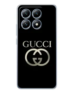 Чохол для Xiaomi 14T з картинкою «Gucci — золото на чорному» Чохол для Xiaomi 14T з картинкою «Gucci — золото на чорному»